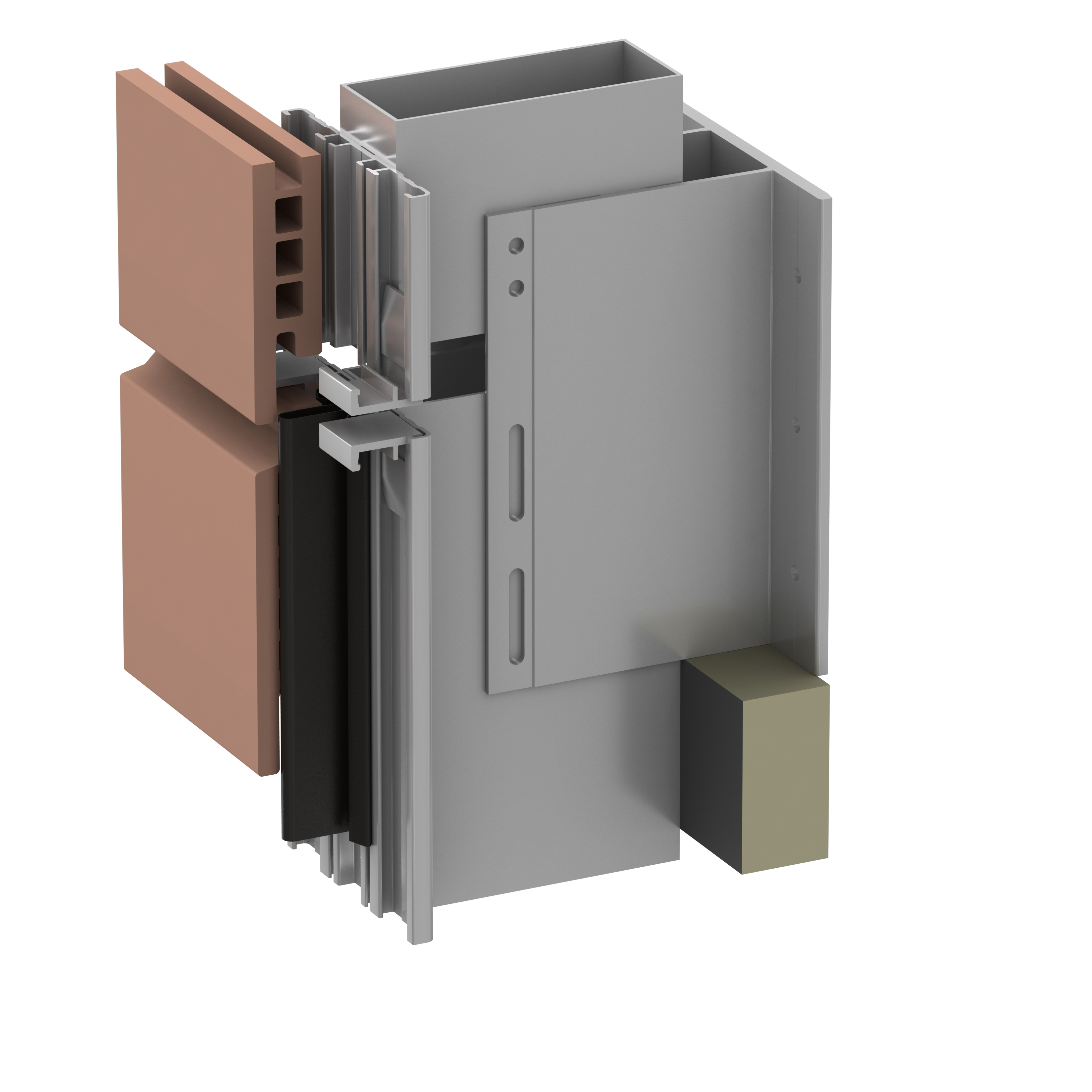 Alpha Eci.22 System for Terracotta Rainscreen Tiles