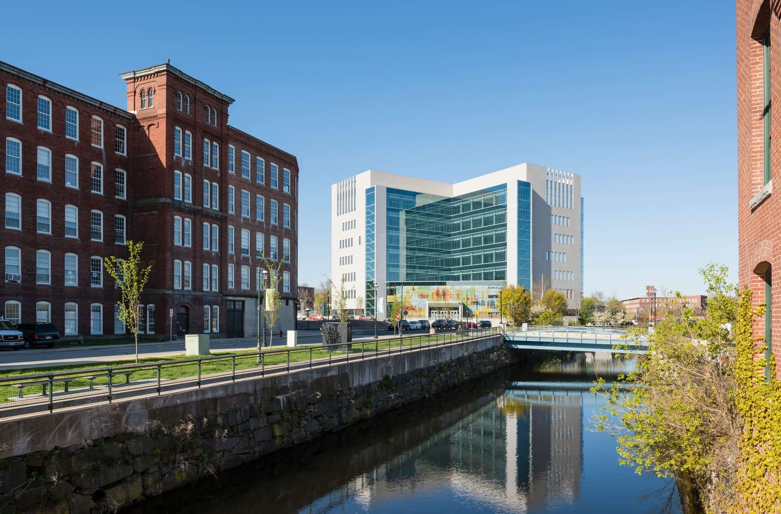 Lowell Justice Center ECO Cladding Vci.40 Natural Stone Rainscreen Cladding Elevation Photo Credit Anton Grassl