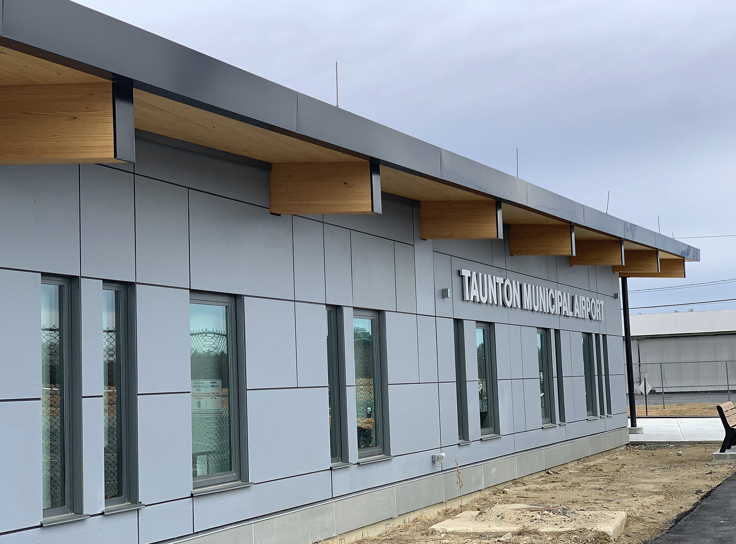 ECO Cladding Taunton Municipal Airport Hci.10 Subframing System