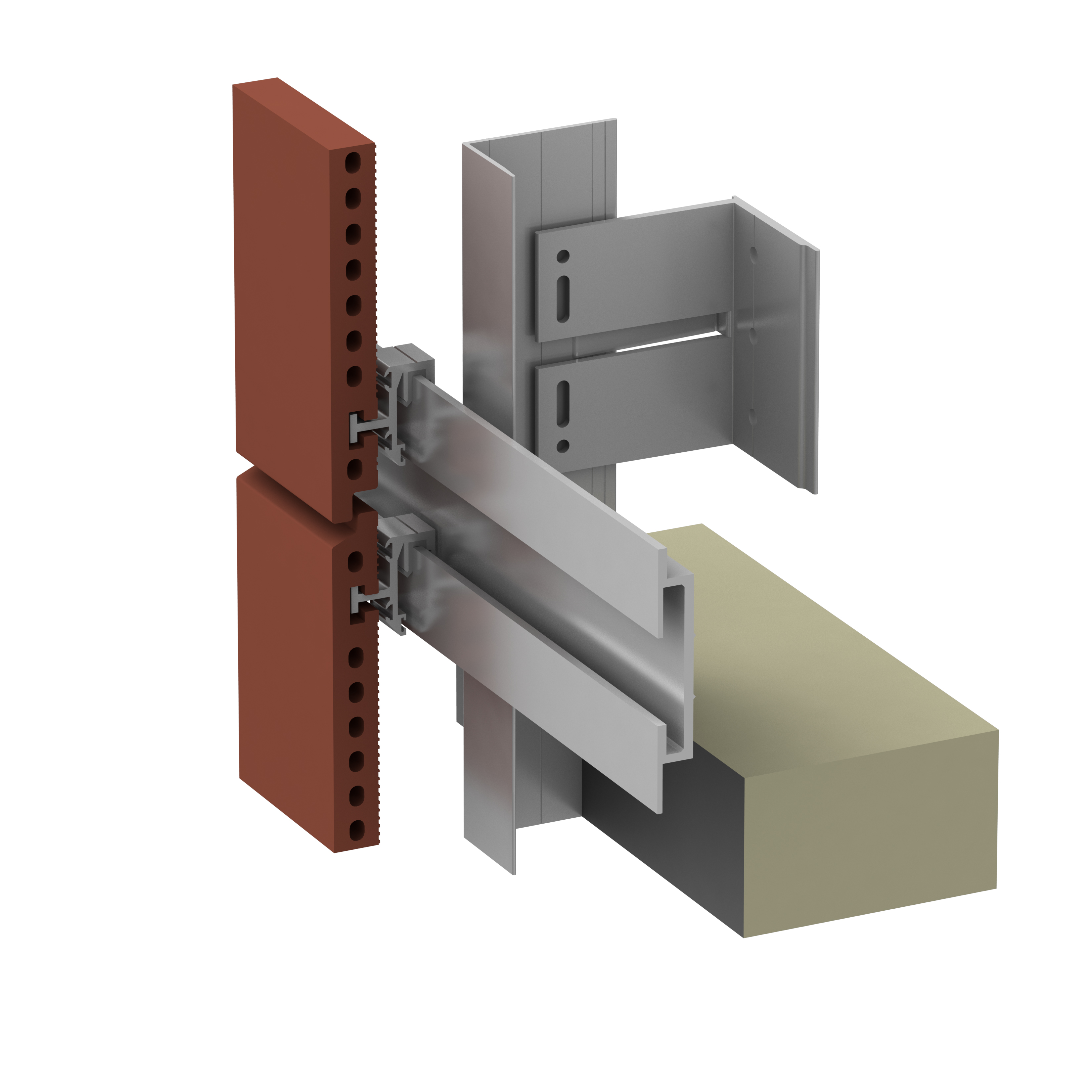 Alpha Vci.45 System for Terracotta Rainscreen Panels