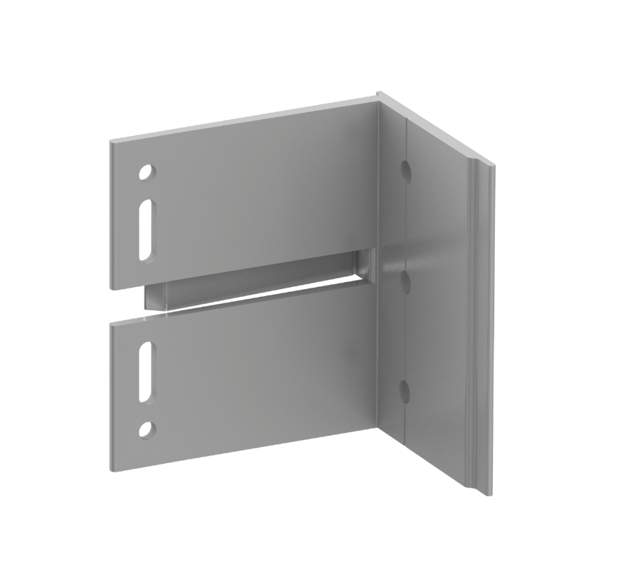 Alpha V Aluminum Wall Brackets are designed for vertically oriented CI Subframing