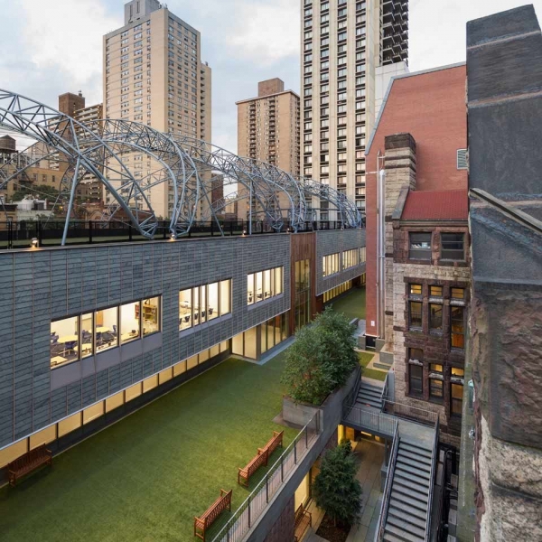 Roger Partners Trinity School Renovation ECO Cladding Slate IPE Wood Rainscreen Systems