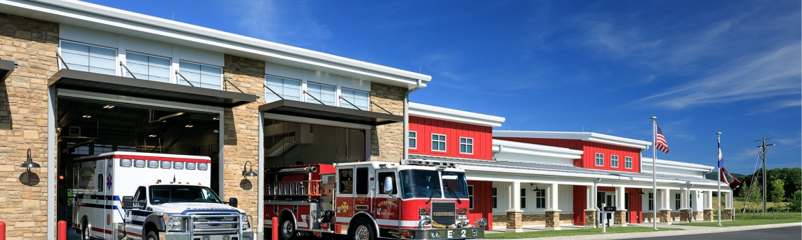 ECO Cladding Vci.11 Subframing Rivermont Fire Station Front Royal, VA