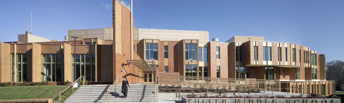 ECO Cladding Support System for Trespa HPL Phenolic Cladding Panels for Fuller Middle School Feature Cladding