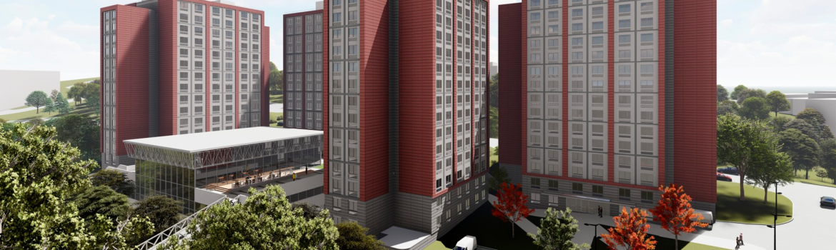 ECO Cladding Terracotta Cladding Support Systems Towson University Glen Towers Reclad