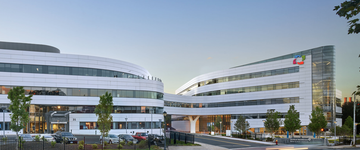 Eco Cladding ACM System used on Hartford Hospital Bone & Joint Institute / Hartford, CT