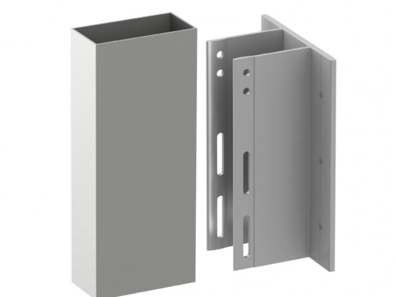 Alpha E Wall Bracket for spanning from floor slab to floor slab applications.