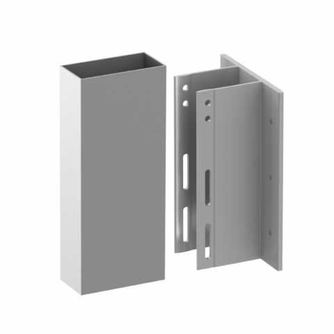 Alpha E Wall Bracket for spanning from floor slab to floor slab applications. 