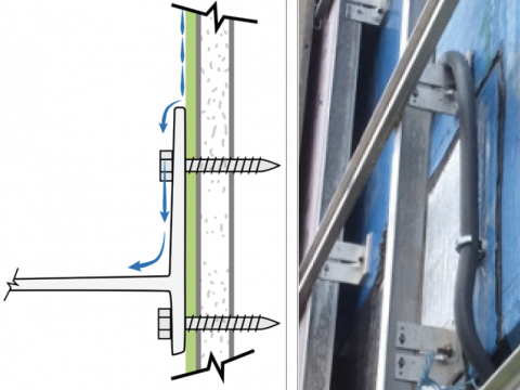 ECO Alpha Wall Brackets Prevent Air Bariier Breach Figure Detail