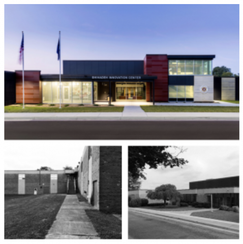 2025 RAiNA Retrofit Winner - Emil & Grace Shihadeh Innovation Center Winchester VA Swisspearl